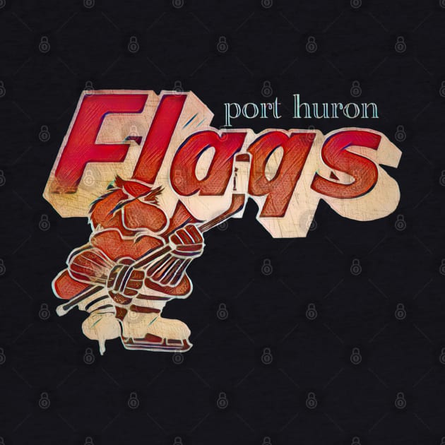 Port Huron Flags Hockey by Kitta’s Shop